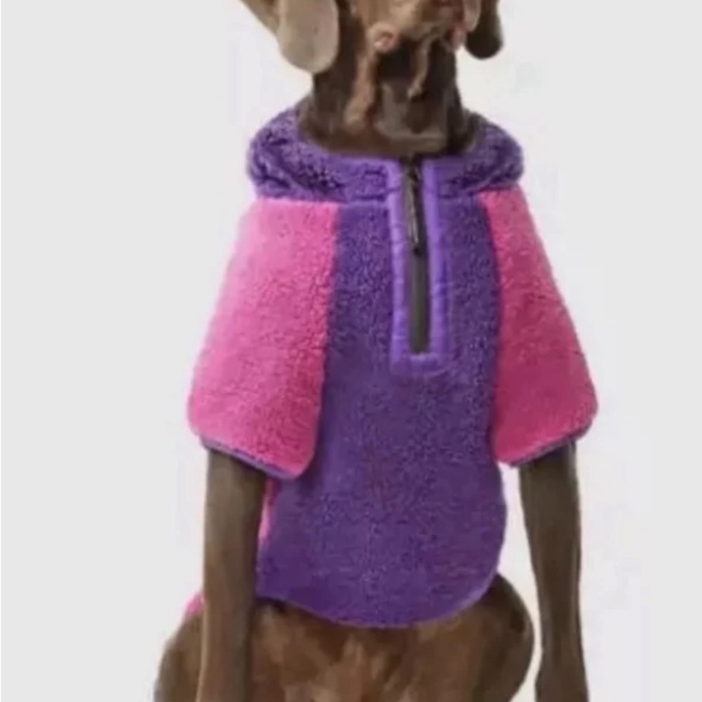 Canada Pooch Cool Factor Hoodie Sz 20 Pink Purple Dog Hoodie Jacket 33-40LBS NWT